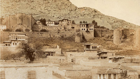 The historic Seat of the Catholicosate of Cilicia in Sis (present-day Kozan, Turkey). The church complex was seized by Ottoman authorities in 1921.